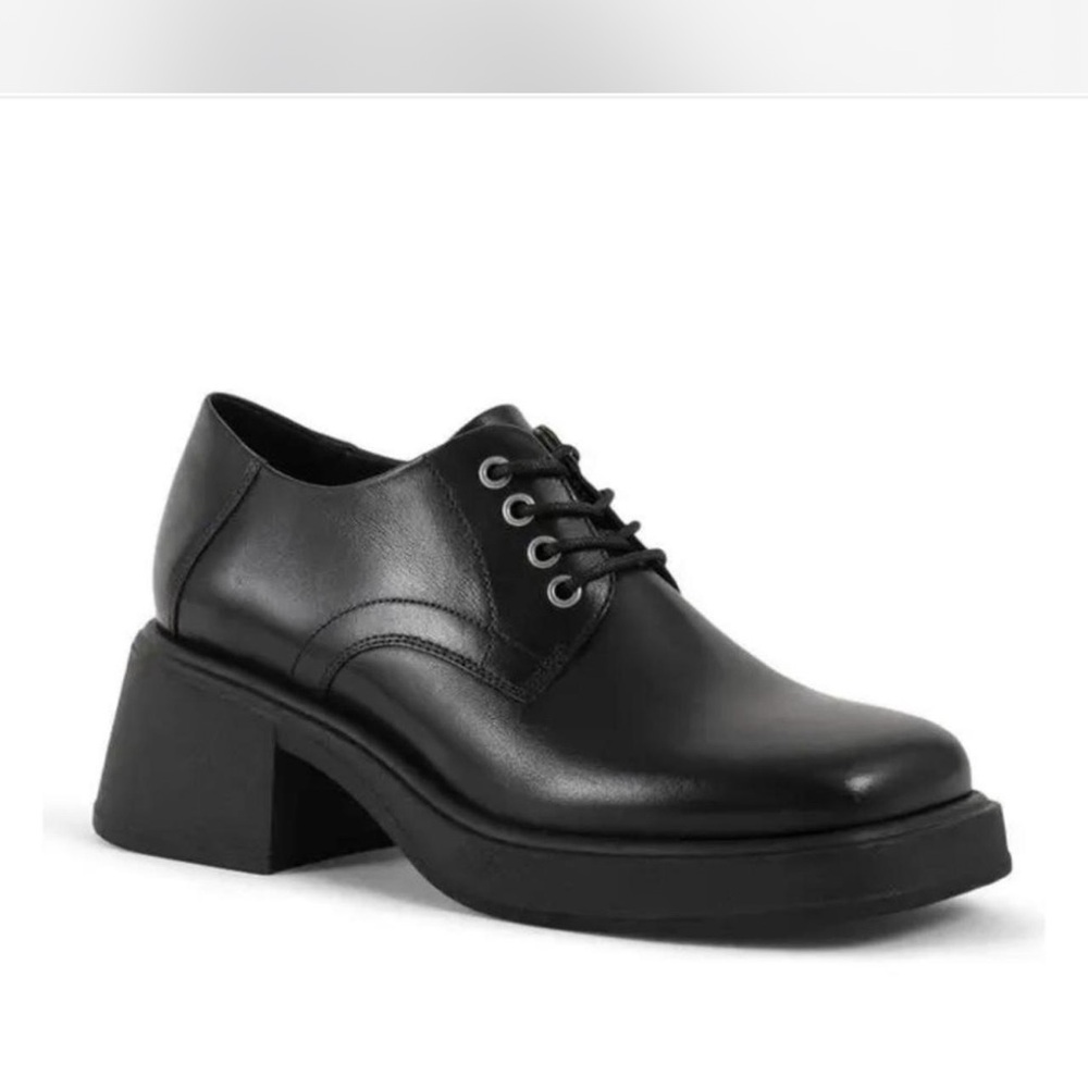 Vagabond Black Dorah Heeled Oxfords Boots